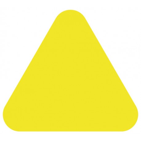 Adhésif marquage sol forme triangle
