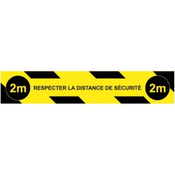 Marquage respecter la distance de sécurité 2 m