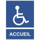 Panneau handicap acceuil