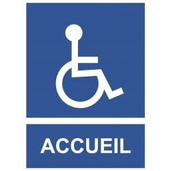 Panneau handicap acceuil
