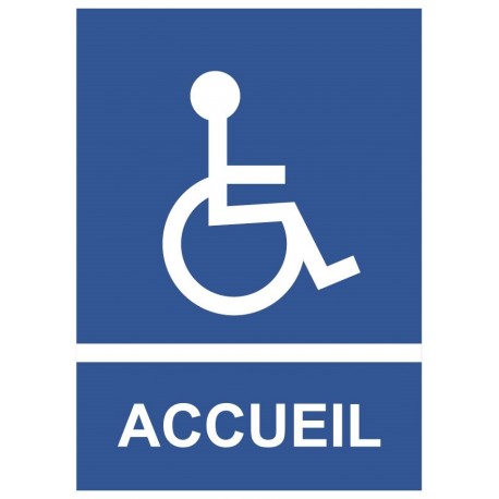 Panneau handicap acceuil