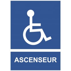Panneau handicap ascenseur