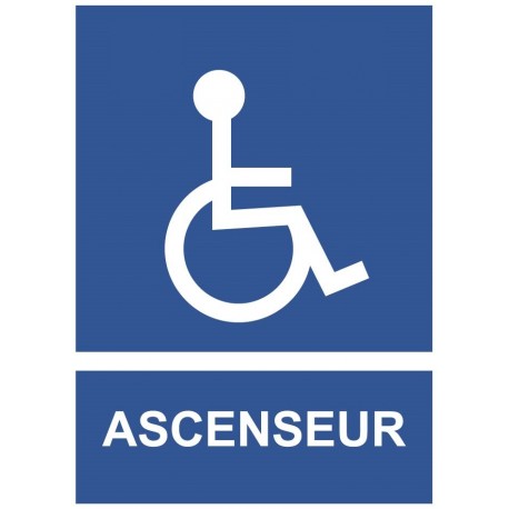Panneau handicap ascenseur