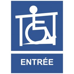 Panneau handicap entrée