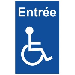 Panneau handicap entrée