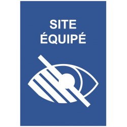 Panneau malvoyant site équipé