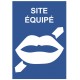 Panneau muet site équipé