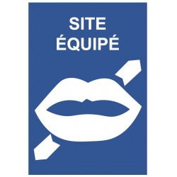 Panneau muet site équipé