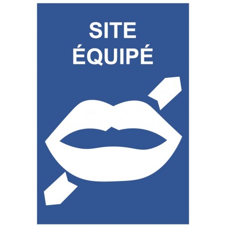 Panneau muet site équipé