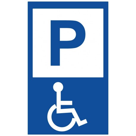 Panneau parking handicapé picto