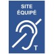 Panneau sourd site équipé