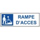 Panneau rampe accès