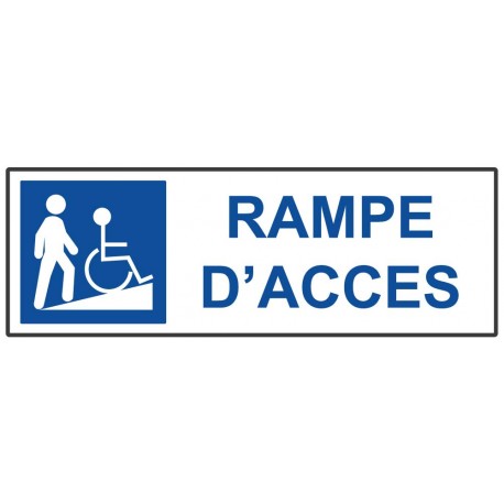 Panneau rampe accès