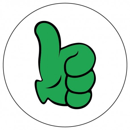 Magnet pouce vert positif