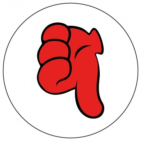 Magnet pouce rouge perdu