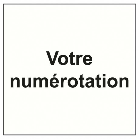 Magnet votre numéro à personnaliser