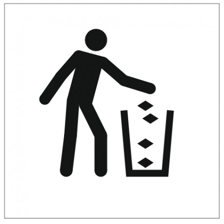 Panneau poubelles