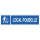 Panneau local pour poubelles