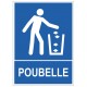 Adhésif poubelle merci