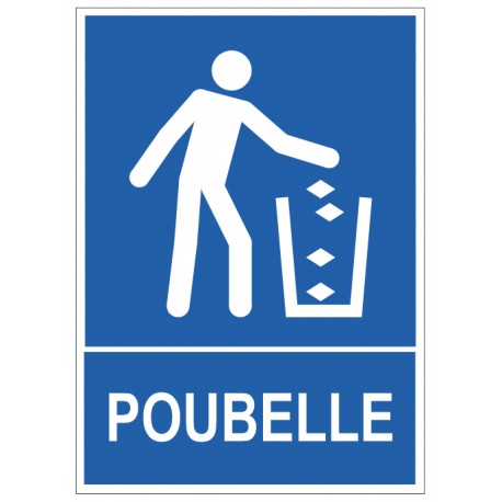 Adhésif poubelle merci