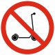 Panneau circulation trottinette interdit