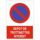 Panneau dépot interdit trottinettes