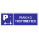 Panneau parking trottinettes