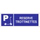 Panneau réservé aux trottinettes