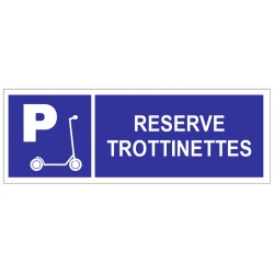 Panneau réservé aux trottinettes