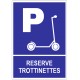 Autocollant trottinettes place réservé