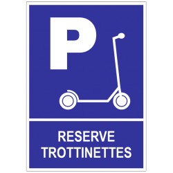 Autocollant trottinettes place réservé