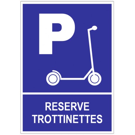 Autocollant trottinettes place réservé