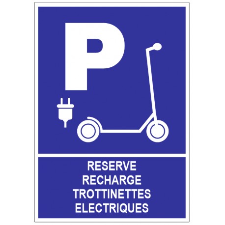Autocollant trottinettes recharge