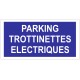 Panneau parking trottinettes sans picto