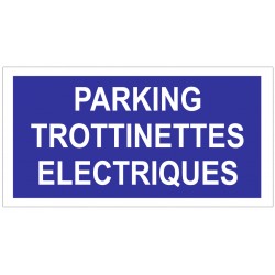Panneau parking trottinettes sans picto