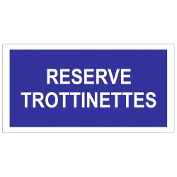 Panneau emplacement réservé aux trottinettes