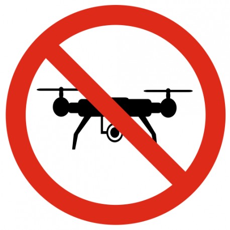 Panneau drone interdit