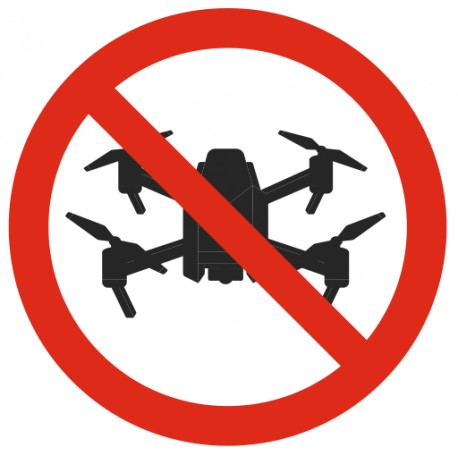 Panneau picto drone interdit