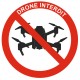 Panneau interdit aux drones