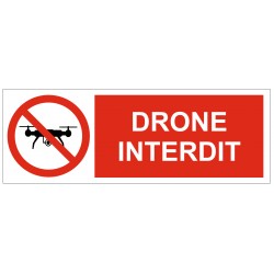 Panneau drones interdits