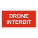 Pencarte drone interdit