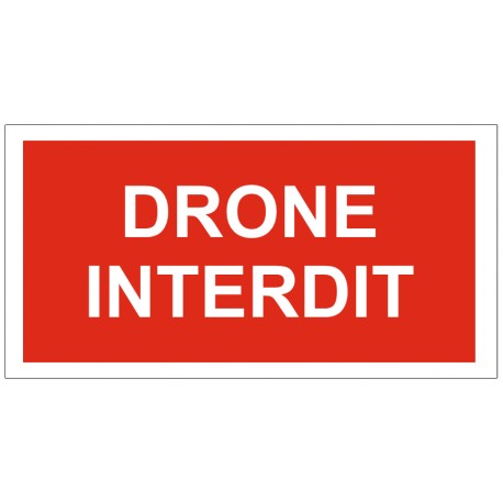Pencarte drone interdit