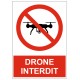 Panneau drone interdit picto