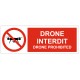 Panneau drones interdit - drone prohibited