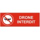 Pencarte drones interdit pictogramme