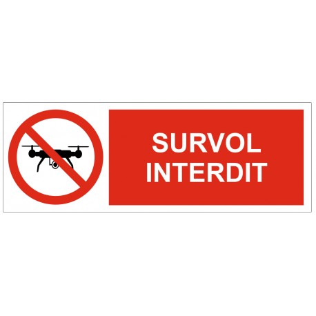 Panneau survol interdit