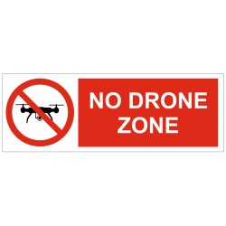 Panneau no drone zone