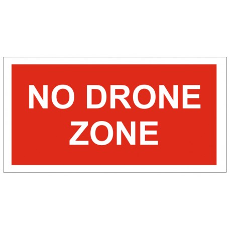 Affiche no drone zone