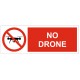Panneau interdit drone (version anglais)
