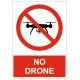 Signalétique interdit drone (version anglais)